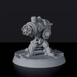 Fantasy miniatures of gnomes XPV-300 warmachine with minigun for Tinkering Gnomes army