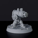 Miniature of gnomes XPV-300 warmachine minigun - dedicated set for Tinkering Gnomes RPG army