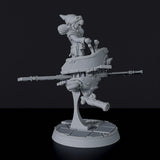 Miniature of gnome Corx in Gyrocopter flying machine - dedicated set for Tinkering Gnomes RPG army