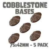 75x42mm Cobblestone Round Bases (Set of 5)