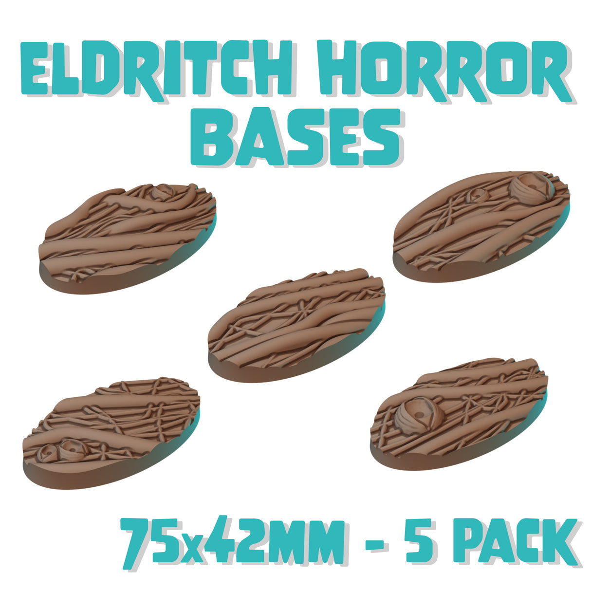 75x42mm Eldritch Horror Round Bases (Set of 5)