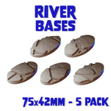 75x42mm River Round Bases (Set of 5)