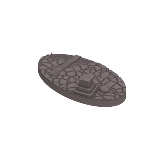 75x42mm Cobblestone Ruins Round Bases (Set of 5)