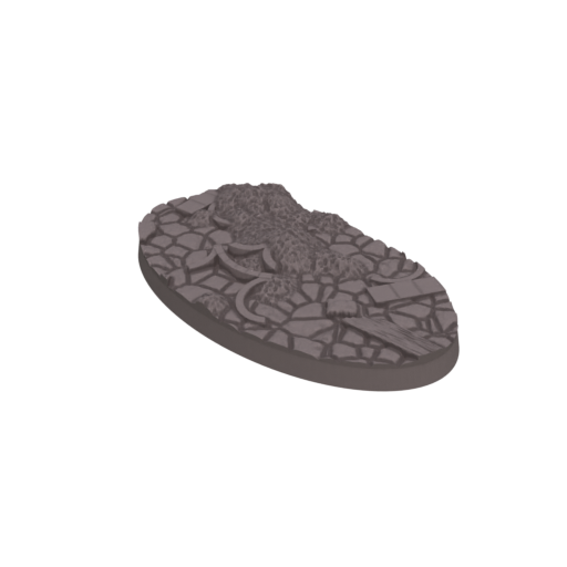 75x42mm Cobblestone Ruins Round Bases (Set of 5)