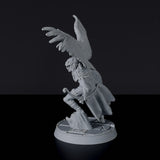 Miniature of Zanya Pathfinder amazon fighter with bow and bird beast - dedicated set for Jurassic Amazons army