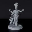 Fantasy miniatures of Ava Serpentmage amazon wizard with cloak - Bloodfields tabletop RPG game