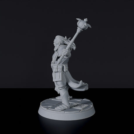 Miniature of knight priest Kardinal Lightwelle with armor and sword - Griffon Knights set for Bloodfields RPG wargame