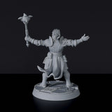 Fantasy miniature of knight priest Kardinal Lightwelle with armor and wand - dedicated set to army for Bloodfields