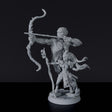 Fantasy miniatures of elf wizard with forest spirit with bow Elora Shumigrai - dedicated set to army for Bloodfields