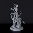 Fantasy miniatures of elf water wizard Linessa Waterfront with staff - Bloodfields tabletop RPG game