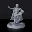 Fantasy miniatures of knight priest Girflet the Adept with tome and cloak - Bloodfields tabletop RPG game