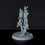 Miniature of flying fighter with spear Blaze the Exile - dedicated set for Bloodfields Mercenaries army