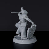 Dedicated set for Bloodfields Mercenaries army - fantasy miniature Hadri Ironmage dwarf fighter with sword and shield