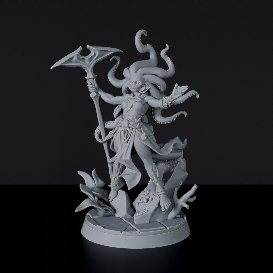 Fantasy miniatures of pirate sea beast Murraga the Cruel - Bloodfields tabletop RPG game