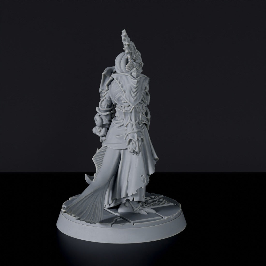 Dedicated set for Bloodfields Mercenaries army - fantasy miniature of pirate beast Sayl the Drowner with anchor