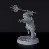 Miniature of pirates sea beast Sha'Ssar The Focused with trident - dedicated set for Bloodfields Mercenaries army