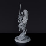 Miniature of flying female fighter Valkyrie with shield and sword - dedicated set for Bloodfields Mercenaries army