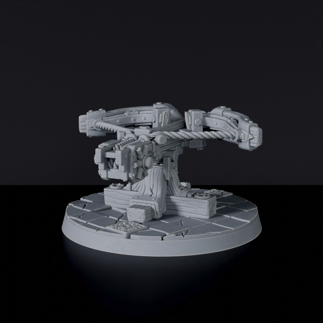 Fantasy miniature of warmachine Ballista for Bloodfields tabletop RPG game