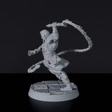 Miniature of fighter with lasso Kim Kuchi - dedicated set for Bloodfields Mercenaries army