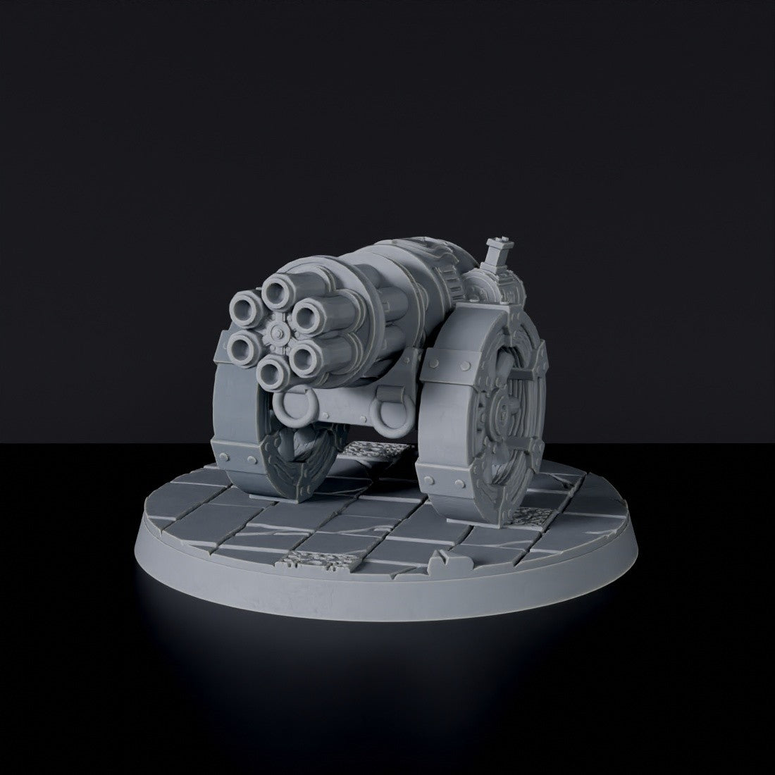 Fantasy miniatures of Warmachine Minigun - Bloodfields tabletop RPG game