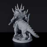 Fantasy miniature of demons warrior Grogo the Crusher for Bloodfields tabletop RPG game