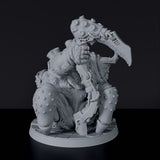 Miniature of Lord of Decay demon monster with scythe - dedicated set for Demonic Kingdom RPG army