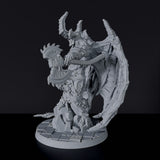 Miniature of Lord of Fury demon monster with axe - dedicated set for Demonic Kingdom army