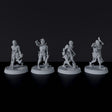 Fantasy miniature of undead warriors with axe and sword Zombies - dedicated set to army for Bloodfields