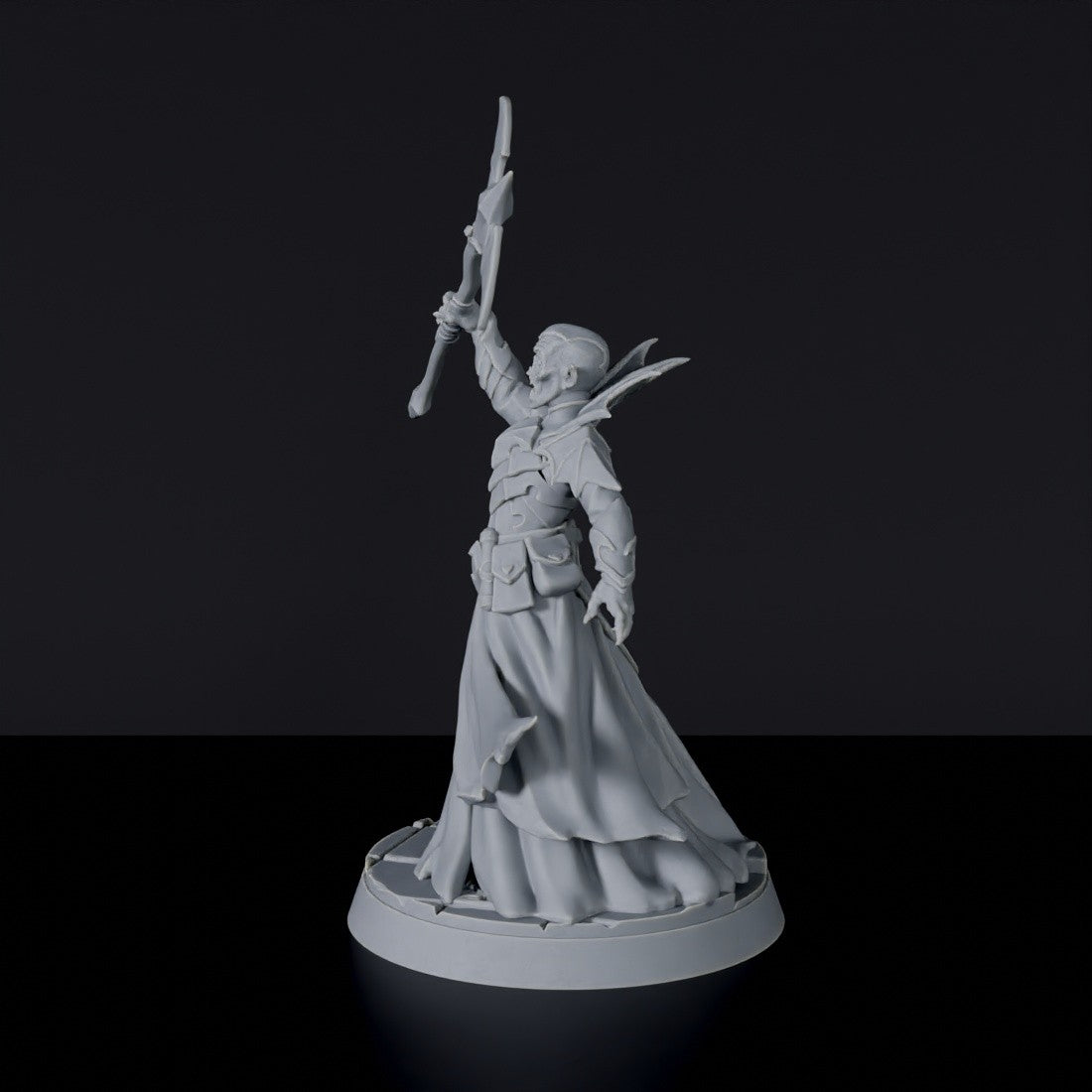 Miniature of vampire Lucien The Necromancer  - Gravehaunt Vampires dedicated set for Bloodfields tabletop wargame