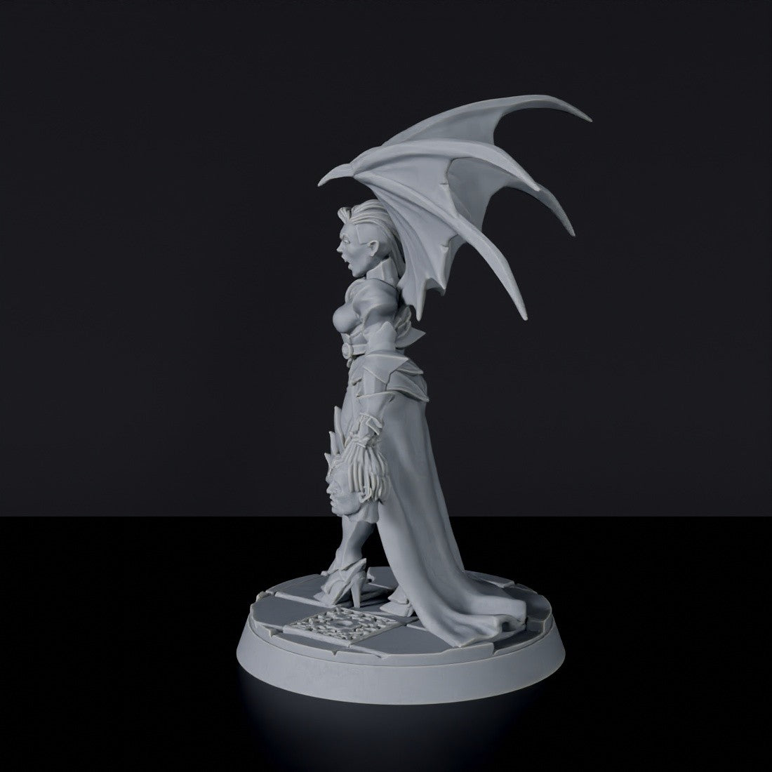 Miniature of Vivienne Lacroix female vampire fighter with sword - Gravehaunt Vampires dedicated set for Bloodfields