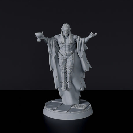 Fantasy miniatures of Duke Magnus Pureblood vampire flying wizard - Bloodfields tabletop RPG game