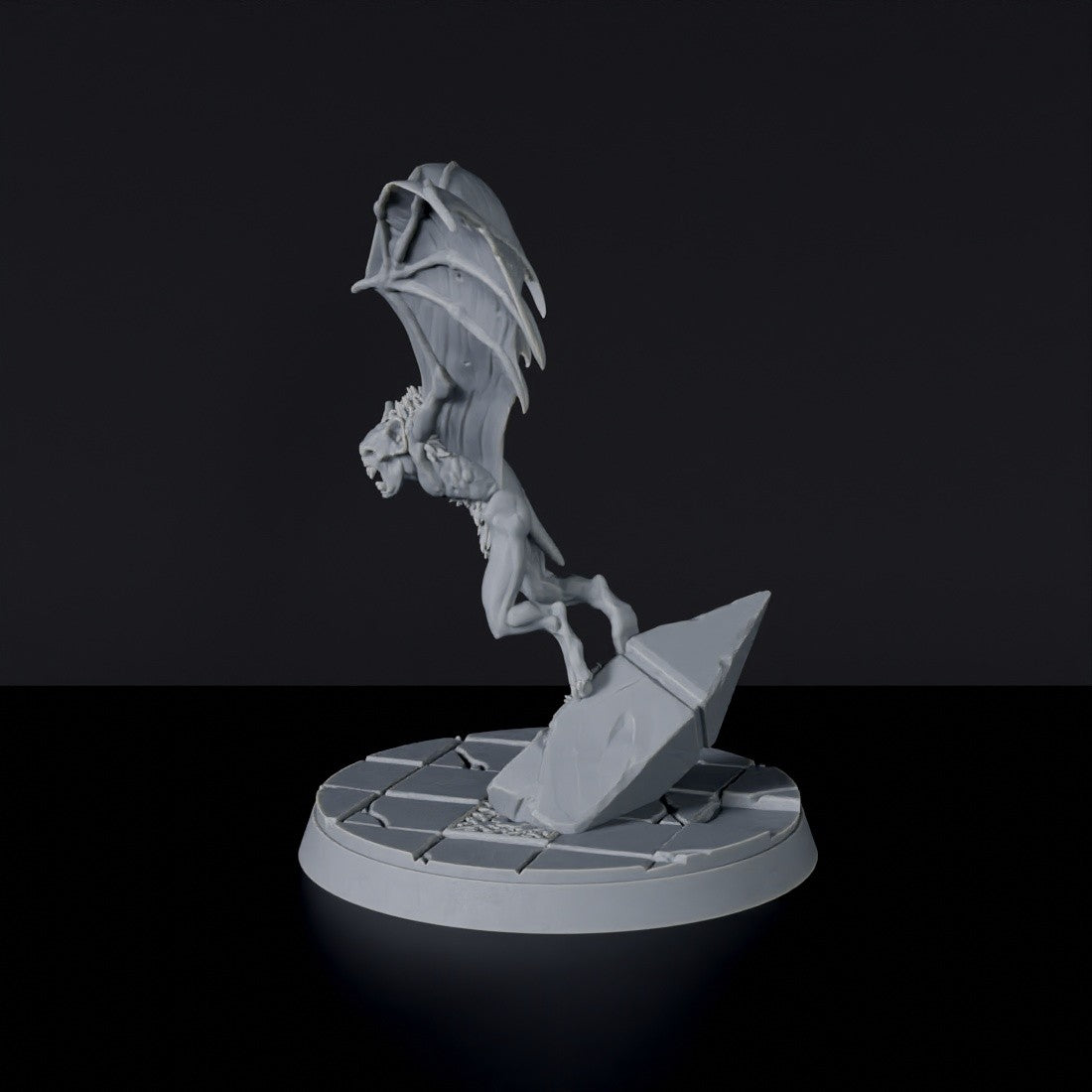 Miniature of undead bat beast Dreadbaron Covinus  - Gravehaunt Vampires dedicated set for Bloodfields tabletop wargame