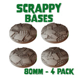 80mm Scrappy Round Bases (Set of 4)