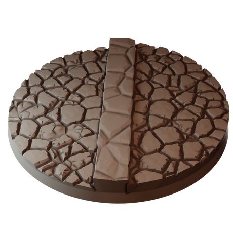 80mm Cobblestone Round Bases (Set of 4)