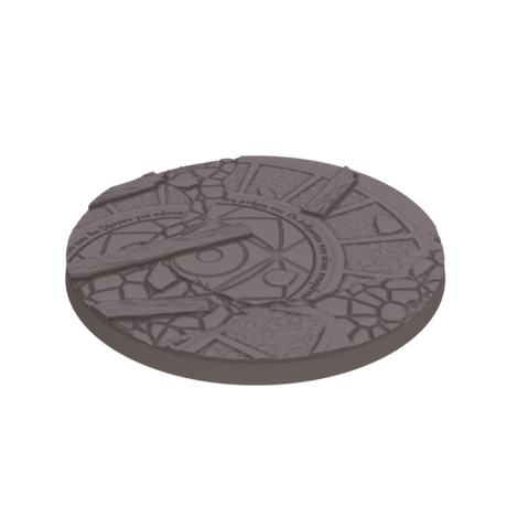 80mm Cobblestone Ruins Round Bases (Set of 4)