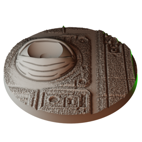 80mm Sci-fi Horror Round Bases (Set of 4)