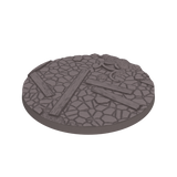 80mm Cobblestone Ruins Round Bases (Set of 4)