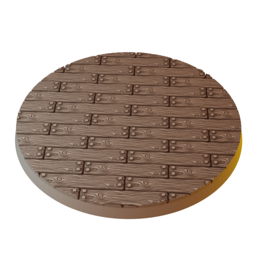 80mm Wood Round Bases (Set of 4)