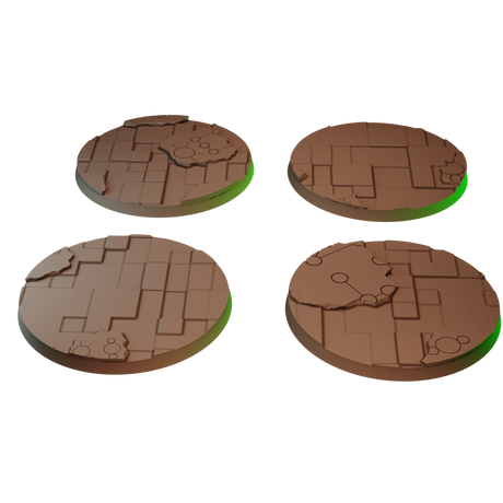 80mm Ancient Horror Round Bases (Set of 4)