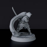 Dedicated set for Bloodfields Dragon Empire army - fantasy miniature of asian warrior Nameless Ninja with sword