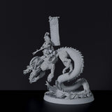 Miniature of samurai fighter Dragon Cavalry - Dragon Empire set for Bloodfields RPG wargame