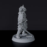 Dedicated set for Bloodfields Dragon Empire army - fantasy miniature of asian samurai General Yoshimaru with sword