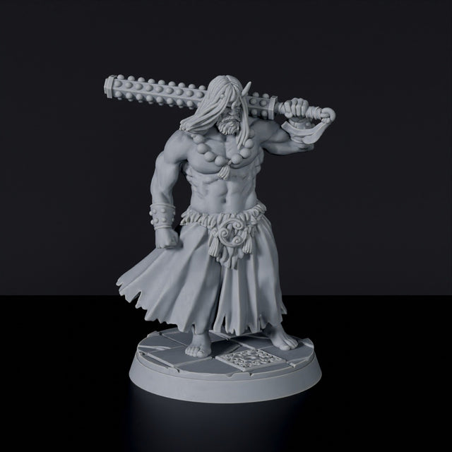 Fantasy miniatures of samurai warrior Naru the Exile - Bloodfields tabletop RPG game