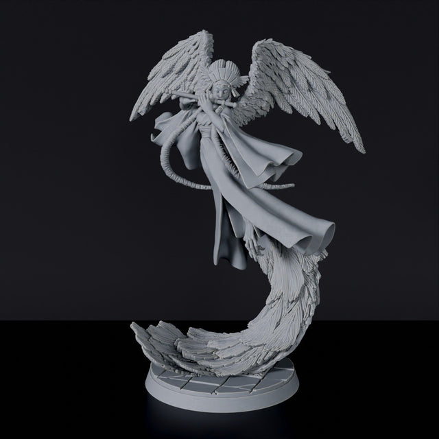 Fantasy miniatures of asian bard flying monster Karyōbinga - Bloodfields tabletop RPG game