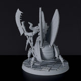 Fantasy miniature of undead skeleton Jeweled Scarabeus ver. 1 fighter with halberd for Bloodfields tabletop RPG game