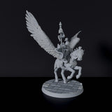 Dedicated set for Bloodfields Bazaar of Miracles army - fantasy miniature of arabic warrior Emir Raheem IV on flying horse