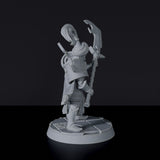 Dedicated set for Bloodfields Cult of flame army - fantasy miniature of arabic warrior Barak'Um with scythe and cloak