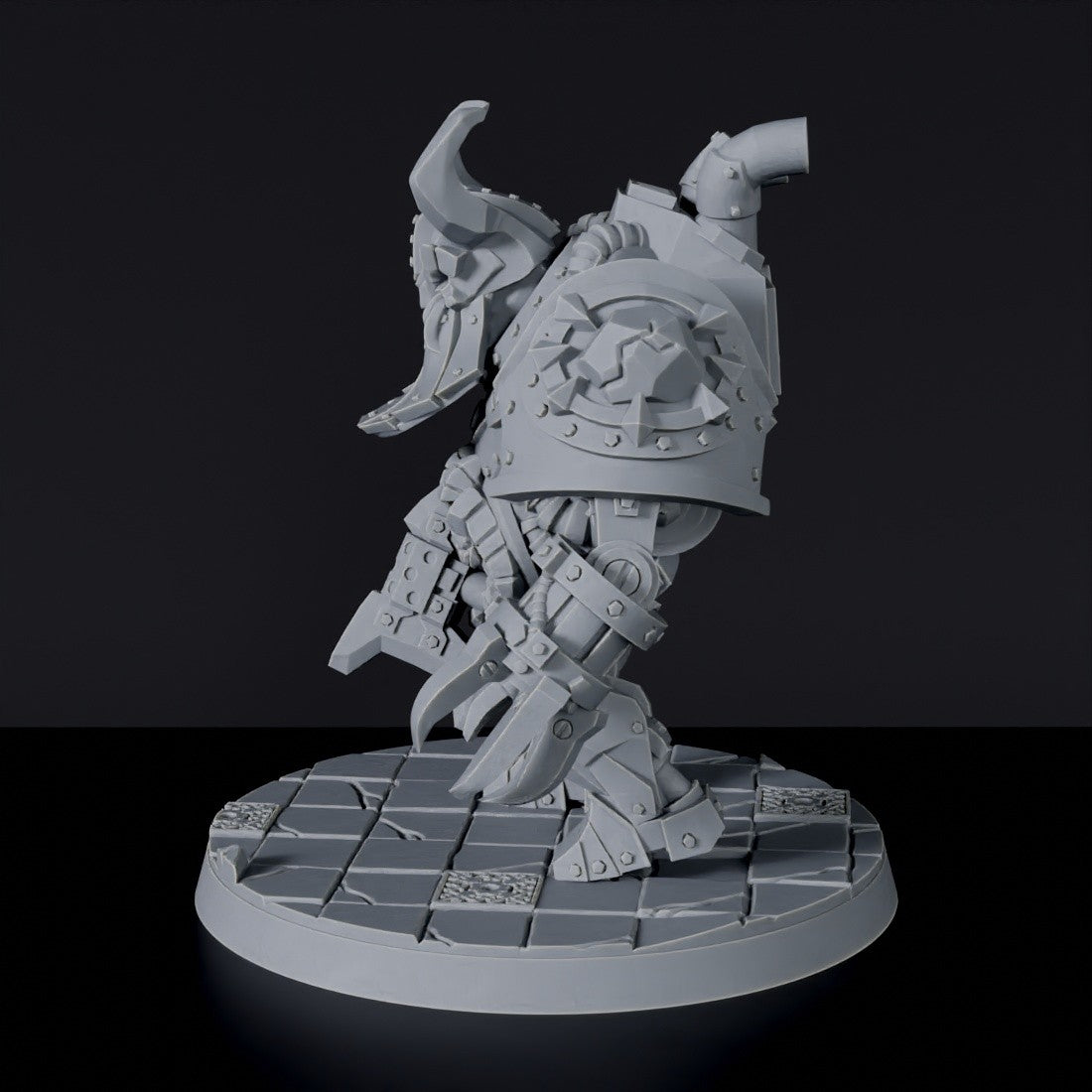 Miniature of Kibali dwarfs monster robot - dedicated set for Corrupted Dwarfs army