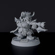 Fantasy miniatures of Dhanu dwarf warrior with gun - Bloodfields tabletop RPG game