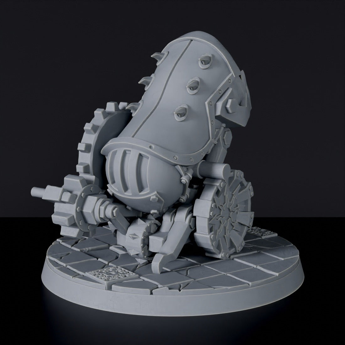 Fantasy miniature of Vinasa Yantra dwarf warmachine cannon - Bloodfields tabletop RPG game